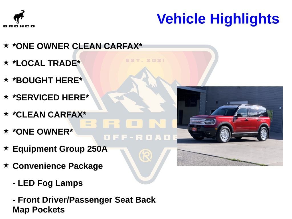 2025 Ford Bronco Sport Heritage