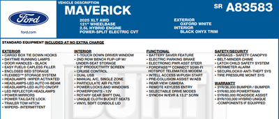 2025 Ford Maverick XLT