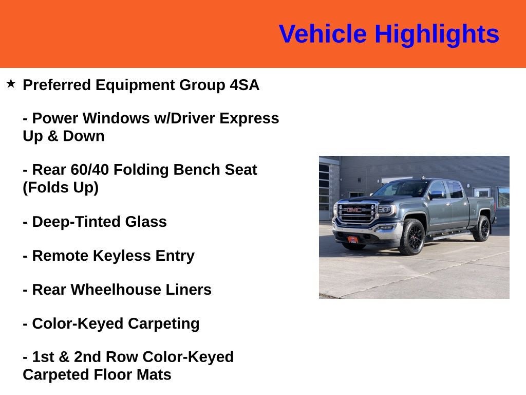 2018 GMC Sierra 1500 SLT