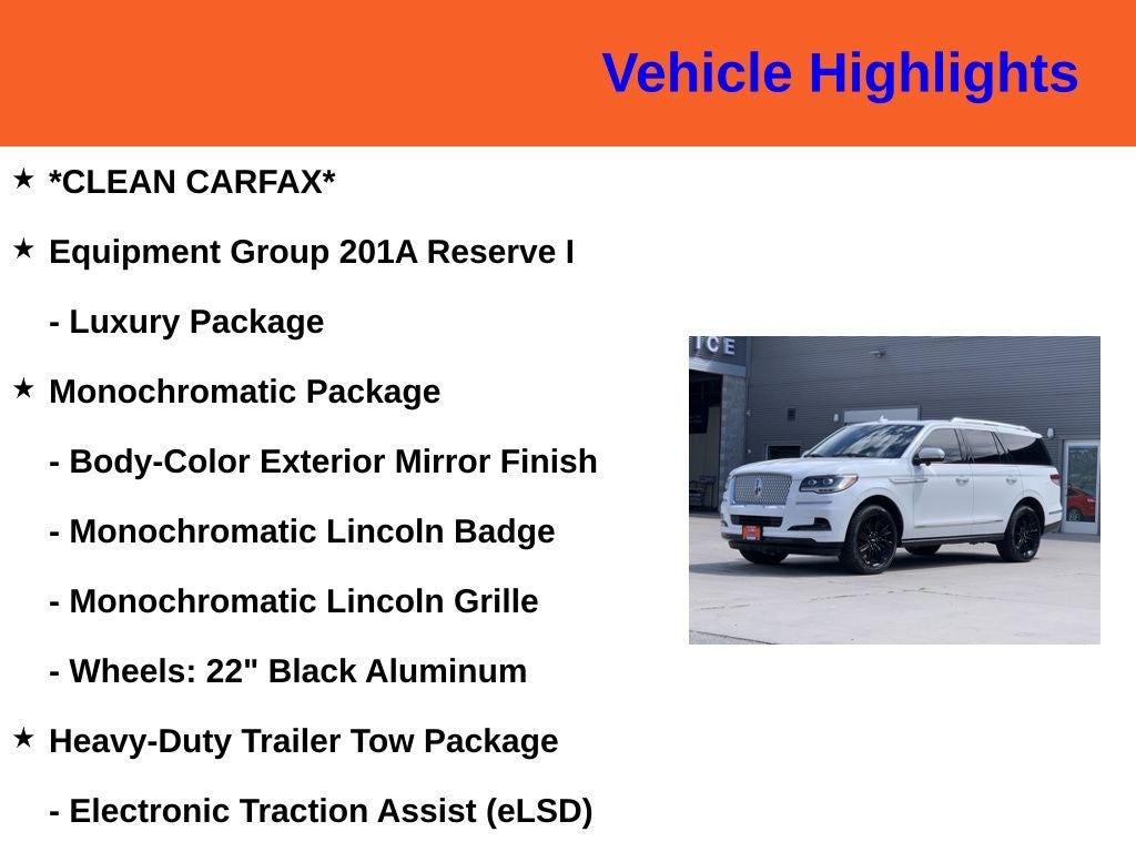 2023 Lincoln Navigator Reserve