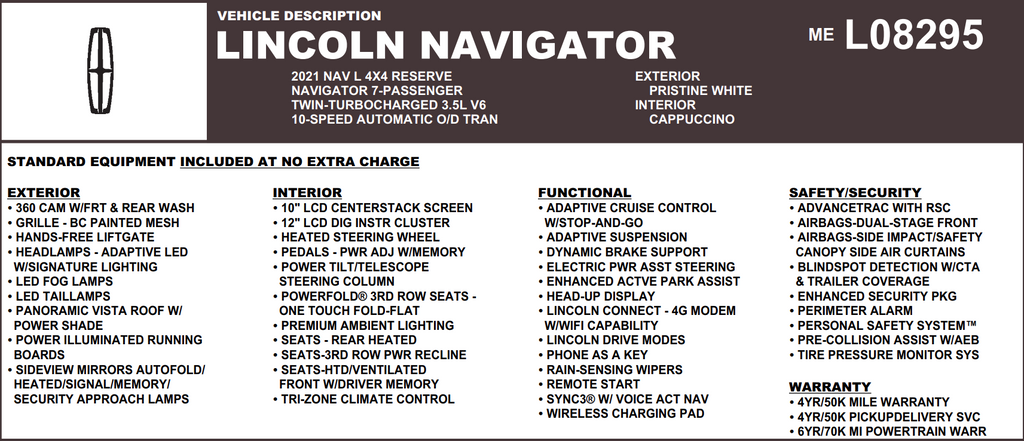 2021 Lincoln Navigator Reserve L 4WD's photo
