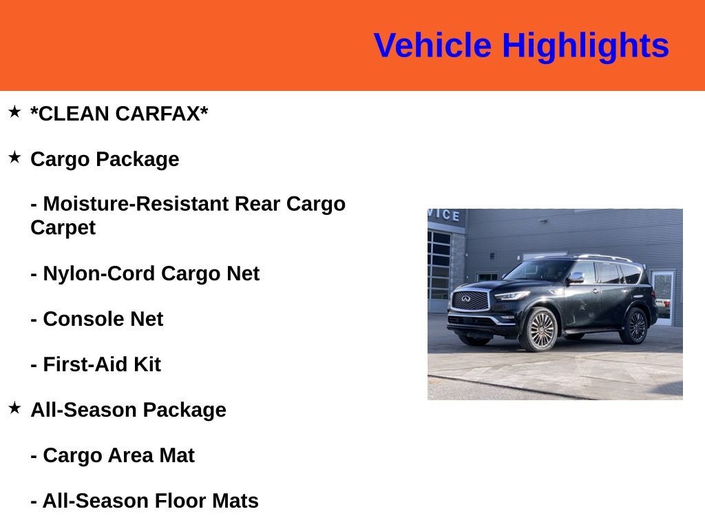 2024 INFINITI QX80 Sensory