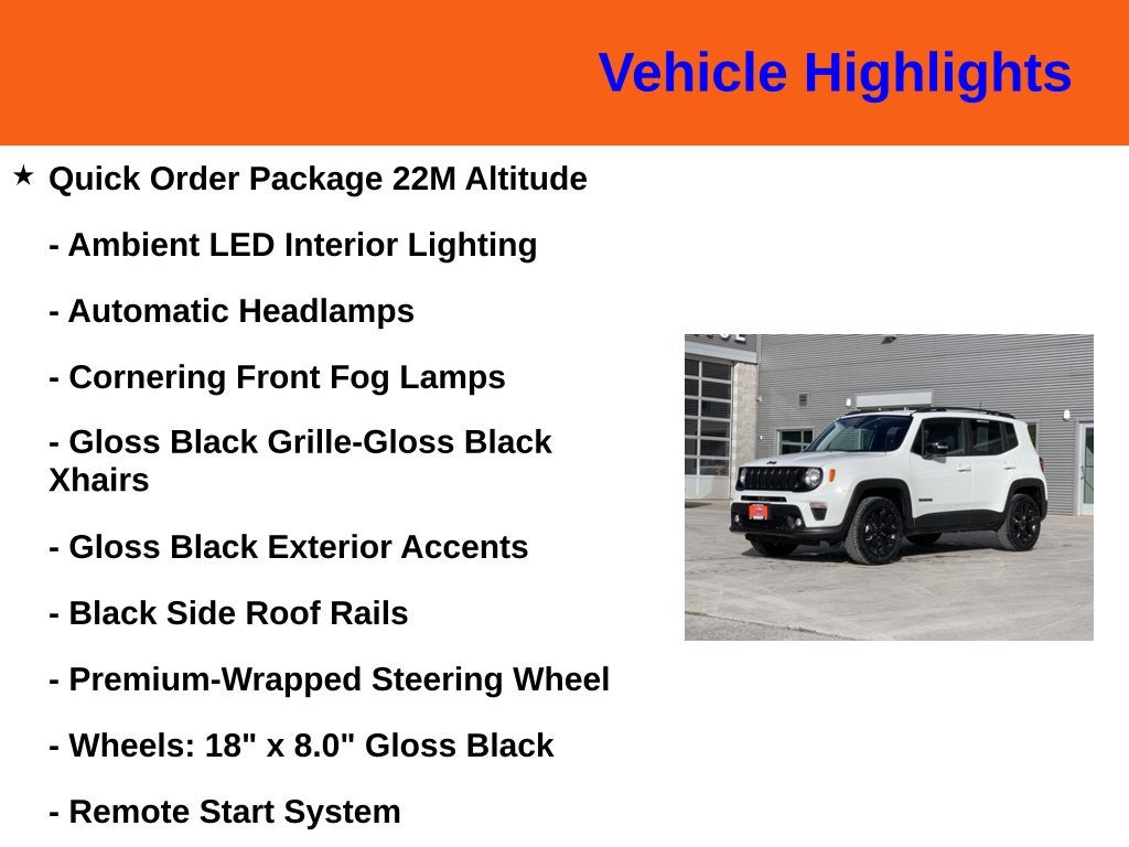 2023 Jeep Renegade Altitude