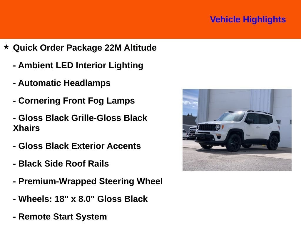2023 Jeep Renegade Altitude